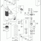 2017 1290 SUPER DUKE R WHITE CHASSIS Амортизатор в разборе