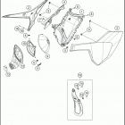 2017 TC 250 CHASSIS Воздушный фильтр