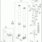 2017 TC 250 CHASSIS Передняя вилка