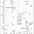 2016 85 SX CHASSIS Передняя вилка