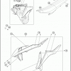 2016 350 XC-F CHASSIS T ank, sea t , covers