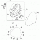 2016 690 ENDURO R ENGINE Кожух сцепления