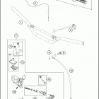 2016 65 SX CHASSIS Handlebar, instruments