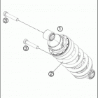 2016 690 DUKE WHITE CHASSIS Амортизатор