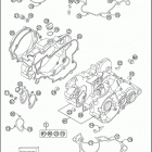 2016 85 SX ENGINE Картер двигателя