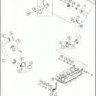 2016 690 DUKE WHITE CHASSIS Глушитель
