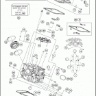 2017 1290 SUPER ADVENTURE T ENGINE Головка цилиндра задняя