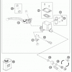 2016 690 DUKE WHITE CHASSIS Главный цилиндр тормозной
