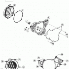 125 SX ENGINE Кожух сцепления