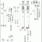 2017 FE 450 CHASSIS Передняя вилка