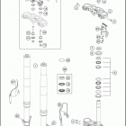 2017 390 DUKE BLACK ABS CHASSIS Передняя вилка