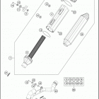 2016 350 SX-F CHASSIS Глушитель