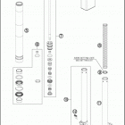 2016 50 SX CHASSIS Передняя вилка