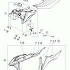 50 SX MINI CHASSIS Топливный бак, сидение