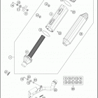 2016 350 XC-F CHASSIS Глушитель