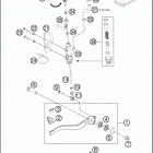 2016 690 DUKE WHITE CHASSIS Тормозной цилиндр задний