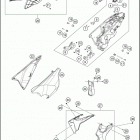 2017 701 ENDURO CHASSIS Tank, sea t , cover