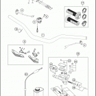 2017 350 XC-F CHASSIS Руль