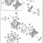 2016 50 SX MINI ENGINE Картер двигателя