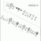 2017 350 EXC-F ENGINE Трансмиссия 2-контрпривод