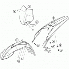 85 SX CHASSIS Обтекатель, крылья