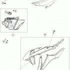 350 SX-F CHASSIS Бак,сидение