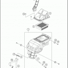 2017 390 DUKE BLACK ABS CHASSIS Воздушный фильтр