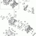 50 SX ENGINE Картер двигателя