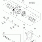 2016 350 XC-F CHASSIS Переднее колесо