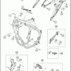 2017 TC 250 CHASSIS Рама