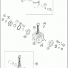 2017 250 SX ENGINE Crankshaft , piston