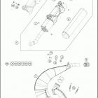 2017 300 XC CHASSIS Глушитель
