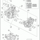 2017 350 EXC-F ENGINE Картер двигателя