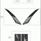 2017 250 XC-W CHASSIS Наклейки