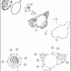 2017 300 XC-W ENGINE Кожух сцепления