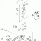 2017 TE 150 CHASSIS Тормозной цилиндр задний