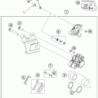 50 SX MINI CHASSIS Тормозной суппорт задний