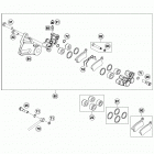 65 SX CHASSIS Тормозной суппорт задний