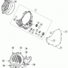 350 SX-F ENGINE Кожух сцепления