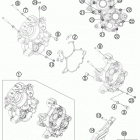 65 SX ENGINE Картер двигателя