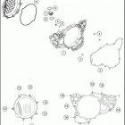 2017 TX 300 ENGINE Кожух сцепления