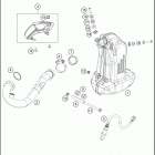 2016 390 DUKE WHITE CHASSIS Глушитель