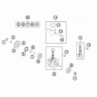 50 SX ENGINE Коленвал и поршень