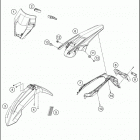 2017 250 EXC-F CHASSIS Обтекатель , крылья