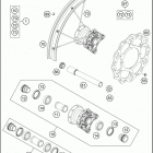 2017 85 SX CHASSIS Переднее колесо