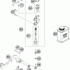 50 SX MINI CHASSIS Тормозной цилиндр задний