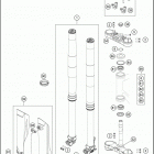 2017 300 XC-W CHASSIS Передняя вилка