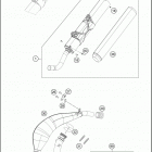 2017 TE 300 CHASSIS Глушитель
