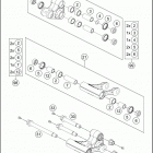2016 690 DUKE WHITE CHASSIS Соединение рычагов