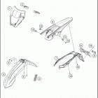 2017 450 EXC-F SIX DAYS CHASSIS Обтекатель , крылья